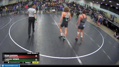 144 lbs Cons. Round 4 - Ryan Gavrish, Rhino Wrestling Club vs Carson Weber, Illinois