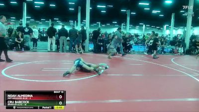 56 lbs Round 3 (10 Team) - Noah Almedina, Mat Assassins Blue vs Cru Babcock, Brawler Elite