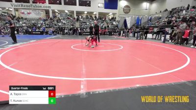 55 lbs Quarterfinal - Andres Tapia, Grindhouse vs Taete Kunze, Salem Elite Mat Club