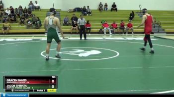 165 lbs Finals (2 Team) - Gracen Hayes, Bakersfield College vs Jacob Shibata, East Los Angeles College