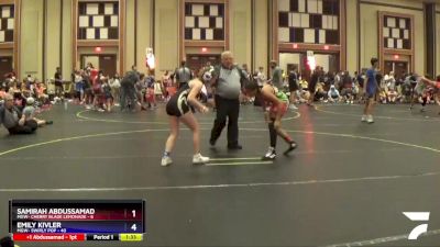 116 lbs Round 4 (6 Team) - Emily Kivler, MGW- Swirly Pop vs Samirah Abdussamad, MGW- Cherry Blade Lemonade