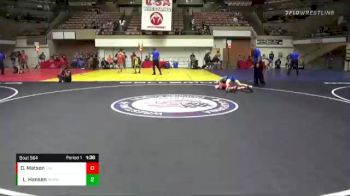 100 lbs Quarterfinal - Logan Hansen, Royal High School Wrestling vs Dylan Matson, California