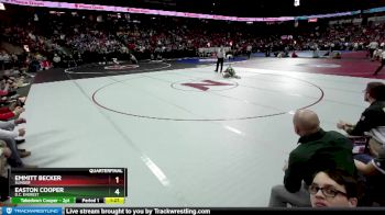 D1-126 lbs Quarterfinal - Emmitt Becker, Slinger vs Easton Cooper, D.C. Everest