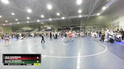 195 lbs Cons. Semi - Jace VanOrman, Farmington Jr. High vs Elijah Dilworth, Soda Psychos Wrestling Club