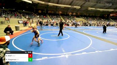 60 lbs Rr Rnd 4 - Grayson Wolf, Wolfpak Wrestling vs Ross Stegeman, Tulsa Blue T Panthers