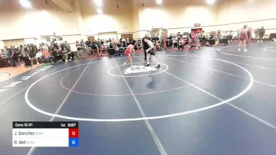 60 kg Cons 16 #1 - Jesus Sanchez, Dubuque RTC vs Ricky Bell, Beaver Dam Wrestling RTC