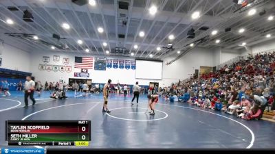 120 lbs Champ. Round 1 - Taylen Scoffield, Dean Morgan vs Seth Miller, Carey Jr High