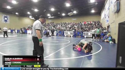 101 lbs Quarterfinal - Monee Cordero, Highland vs Darlin Albarran, Foothill