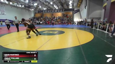 215 Boys Cons. Round 3 - David Martinez, Vista vs Friday Pollard, Escondido