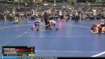 85 lbs Cons. Round 3 - Crash Bruber, MWC Wrestling Academy vs Kyper Graaf, Sebolt Wrestling Academy