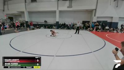 60 lbs Cons. Round 1 - Kaleb Liggett, Amped Wrestling Club vs River Maines, NB Elite Wrestling Club