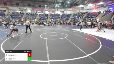 109 lbs Consi Of 8 #2 - Solara Marquez, La Junta Tigers vs Aaliyah Lloyd, Kearney Middle School