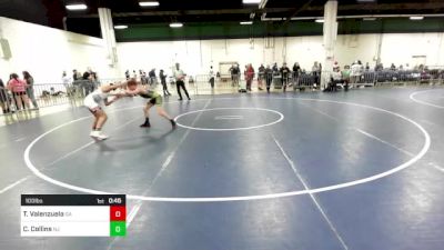 100 lbs Consi Of 16 #2 - Ty Valenzuela, GA vs Cade Collins, NJ