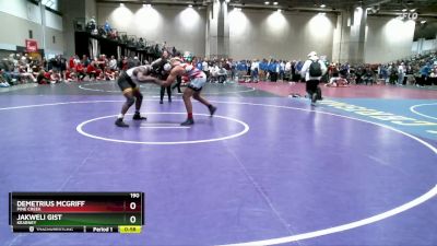 190 lbs Cons. Round 5 - Demetrius Mcgriff, Pine Creek vs Jakweli Gist, Kearney