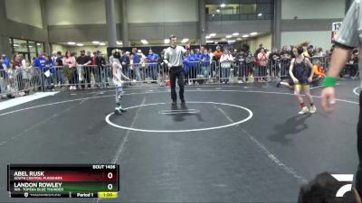 67 lbs Champ. Round 1 - Landon Rowley, WR- Topeka Blue Thunder vs Abel Rusk, South Central Punishers