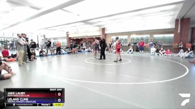 106 lbs Round 2 - Jake Lauby, NOVA Wrestling Club vs Leland Cline, Virginia Patriots Wrestling