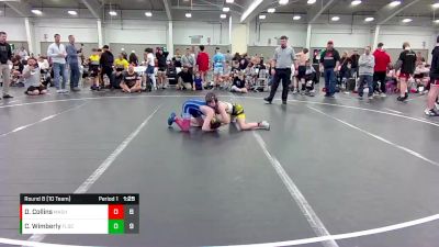 92 lbs Round 8 (10 Team) - Cale Wimberly, Florida Scorpions vs Dillinger Collins, Machine Shed