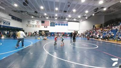 77 lbs Cons. Semi - Amari Leal, Camel Kids Wrestling vs Mack Grant, Douglas WC