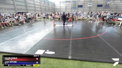 100 lbs Quarters & 1st Wb (16 Team) - Caleb Noble, Illinois vs Liam Ritchie, LA