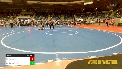 73 lbs Consi Of 32 #2 - Giovanni Garcia, Valiant Prep vs Charles Norton, WolfPack Wrestling Academy