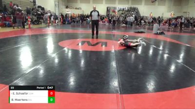 69 lbs Cons. Round 3 - Elih Schaefer, Zumbrota-Mazeppa vs Berkley Maertens, BOLD