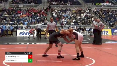 157 lbs Consi of 8 #2 - Tristan Rifanburg, Binghamton vs Ian Brown, Lehigh