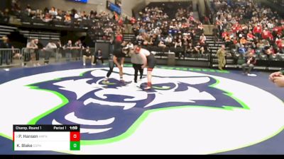 Champ. Round 1 - Peyton Hansen, American Fork vs Kevin Blake, Copper Hills