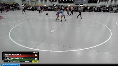 135 lbs Cons. Round 3 - EliBeth Cervantes, Washington vs Abigail Mardock, Oregon