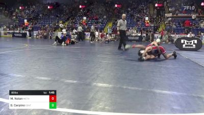 80 lbs Semifinal - Mitch Nolan, Methacton vs Geno Carpino, Central Bucks