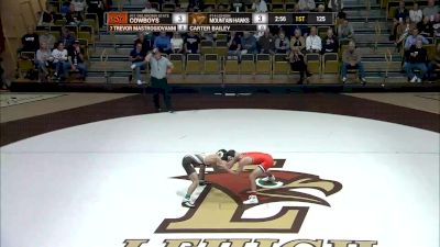 125 lbs: Trevor Mastrogiovanni, Oklahoma State vs Carter Bailey, Lehigh