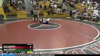 106 lbs Quarterfinals (8 Team) - Alec Johnson, North Paulding vs Riley Michaud, West Forsyth