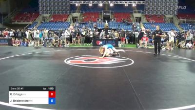 120 lbs Cons 32 #1 - Robert Ortega, Nevada vs Jack Bridenstine, Minnesota