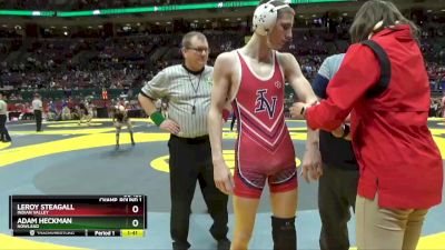 D2-126 lbs Champ. Round 1 - Leroy Steagall, Indian Valley vs Adam Heckman, Howland