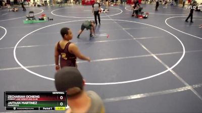 190 lbs Semifinal - Jaithan Martinez, Minnesota vs Zechariah Ochieng, Forest Lake Wrestling Club