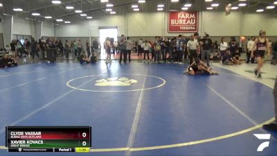 100 lbs 5th Place Match - Clyde Vassar, Buena Vista Outlaws vs Xavier Kovacs, Great Bridge