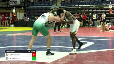 174 lbs Semifinal - Jasiah Queen, Drexel vs Mark Takara, Utah Valley