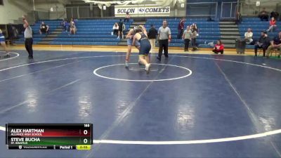 165 lbs Cons. Round 3 - Alex Hartman, Alliance High School vs Steve Bucha, St. Ignatius