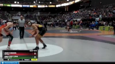 182 lbs Cons. Round 2 - Dreyvan Luna, Bishop Kelly vs Jace Cabana, Owyhee