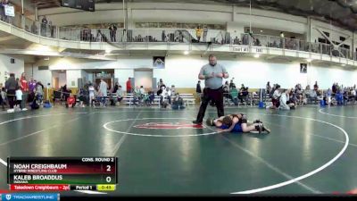 67 lbs Cons. Round 2 - Kaleb Broaddus, Indiana vs Noah Creighbaum, Hybrid Wrestling Club