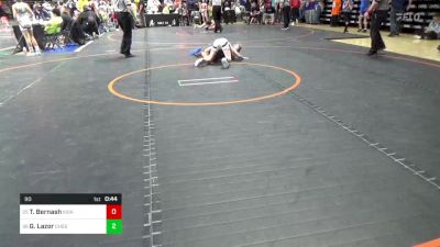 90 lbs Semifinal - Toby Bernash, Kiski Area vs Grant Lazor, Chestnut Ridge