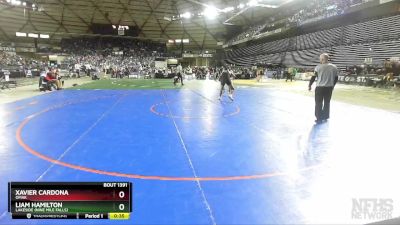 1A 215 lbs 3rd Place Match - Xavier Cardona, Omak vs Liam Hamilton, Lakeside (Nine Mile Falls)