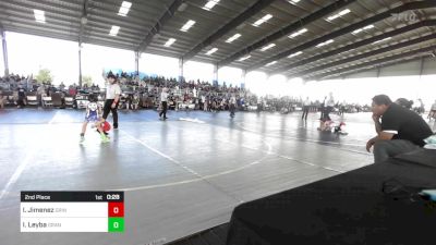 43 lbs 2nd Place - Israel Jimenez, Grindhouse Wrestling Club vs Isaiah Leyba, Grant County Elite