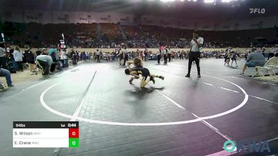 84 lbs Consi Of 4 - SJ Wilson, Smith Wrestling Academy vs Elijah Crane, Midwest City Bombers