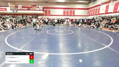 182 lbs Round Of 16 - James Fodera, Lynnfield/N.Reading vs Trevor Gendron, Montachusett