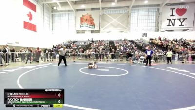 57 lbs Quarterfinal - Paxton Barber, Brockport Jr Blue Devils Wrestling Club vs Ethan McCue, B2 Wrestling Academy