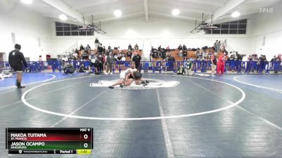 190 lbs Champ. Round 2 - Jason Ocampo, Kingsburg vs Makoa Tuitama, St. Francis