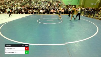 150 lbs 5th Place - Jonathan Montes, Grandview vs Gil Mossburg, Glacier Peak