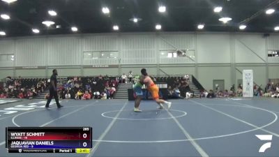 285 lbs Semis & 3rd Wb (16 Team) - Wyatt Schmitt, Illinois vs JaQuavian Daniels, Georgia Red