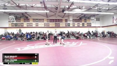 157 lbs Cons. Round 2 - Ryan Cramer, Cuesta College vs Silas Brailey, Cuesta College