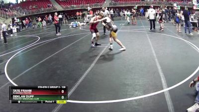 130 lbs 1st Place Match - Tate Frahm, Plainview Pirates vs Deklan Duff, Fremont Wrestling Club